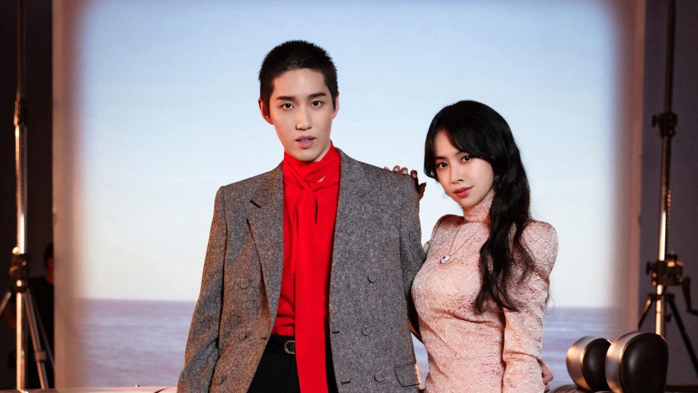 Valentino dressed Jolin Cai and Tor Thanapob for Cai's "Pillow" music video.