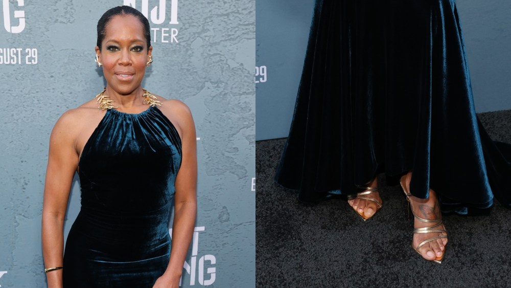 Regina King attends "Caught Stealing" premiere at Regal Union Square on Tuesday in New York City.