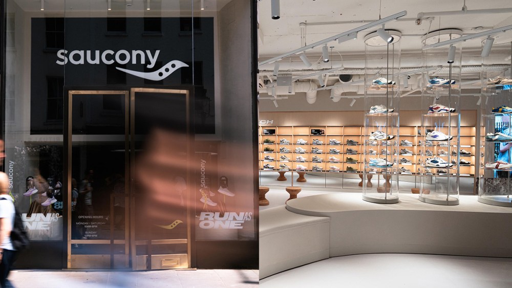 Saucony, London, Covent Garden, store, shoe store, sneaker store, retail, sneakers, footwear