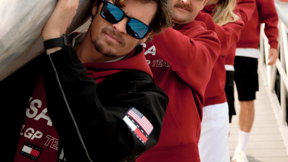 A campaign image from the Tommy x U.S. SailGP capsule.