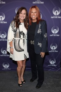 NASHVILLE, TENNESSEE - AUGUST 20: (L-R) ACM Service Award winner Lori Badgett, and Victoria Shaw attend the 18th Academy Of Country Music Honors at The Pinnacle on August 20, 2025 in Nashville, Tennessee. (Photo by Terry Wyatt/Getty Images for ACM)