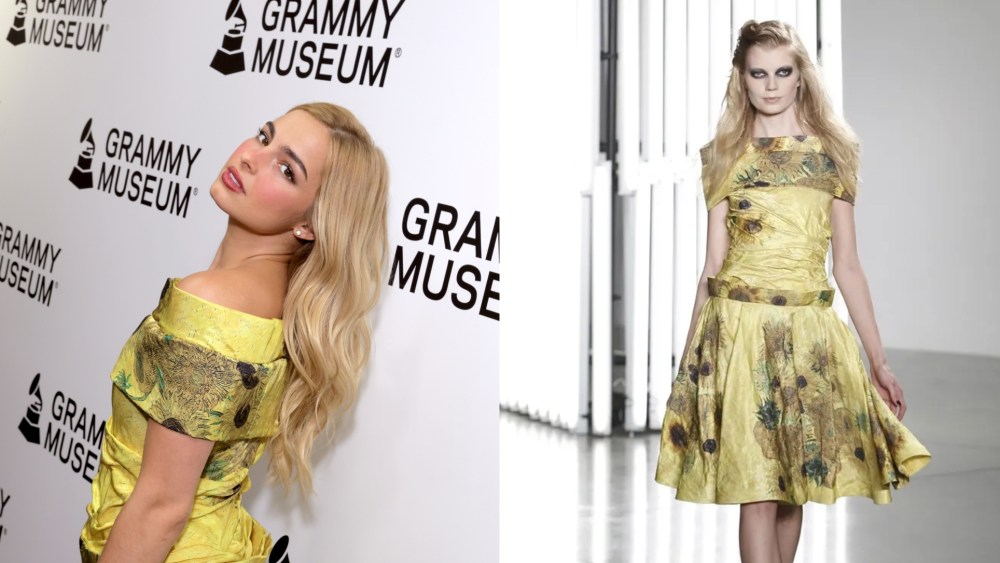 Addison Rae wears a look from Rodarte's spring 2025 ready-to-wear collection on Aug. 21, 2025 in Los Angeles.