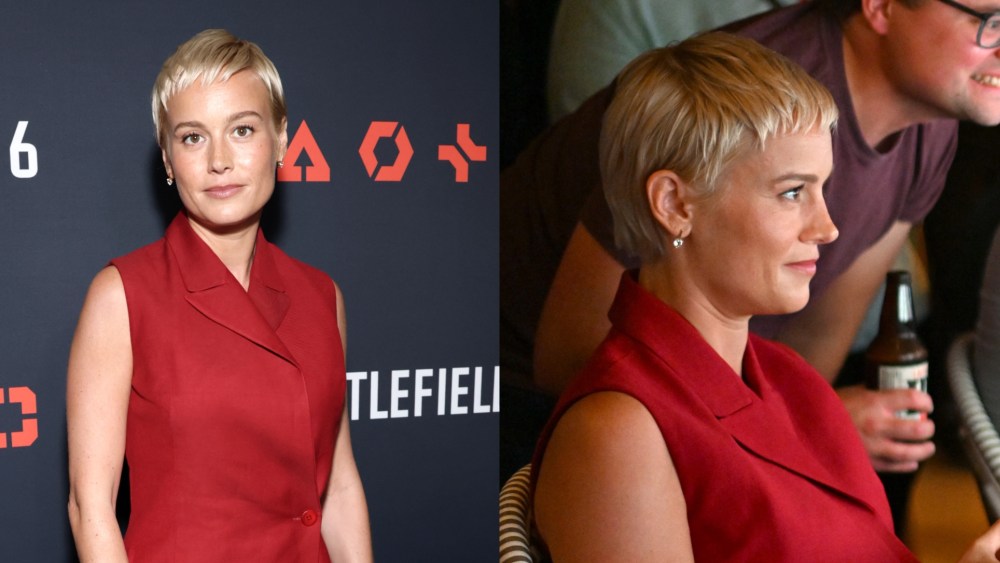 LOS ANGELES, CALIFORNIA - JULY 31: Brie Larson attends the BATTLEFIELD 6 reveal celebration hosted by Electronic Arts and Battlefield Studios at Sunset Room Hollywood on July 31, 2025 in Los Angeles, California. (Photo by Matt Winkelmeyer/Getty Images for EA Entertainment)