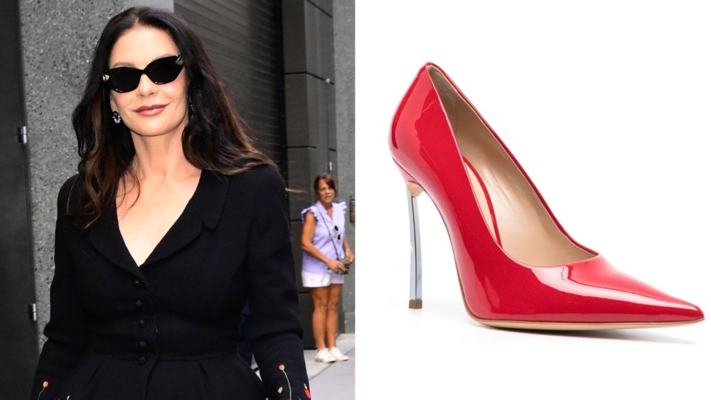 Catherine Zeta Jones red pumps