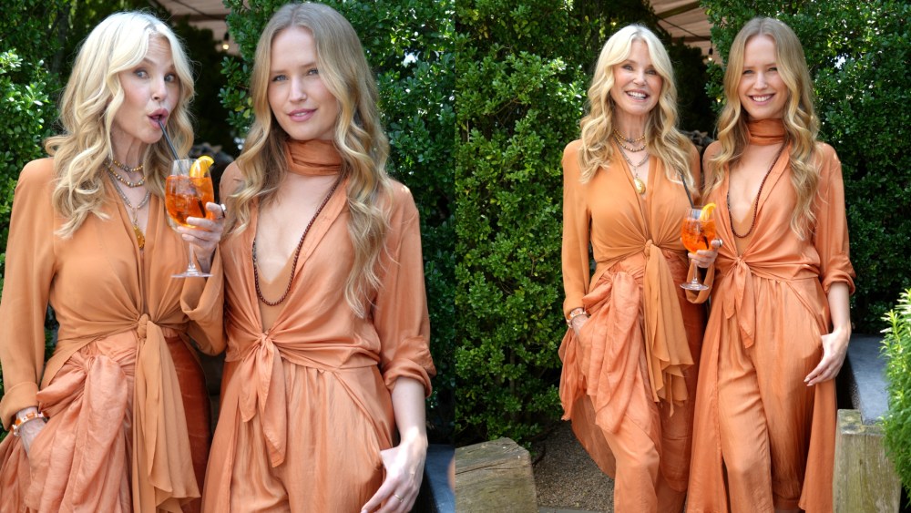 SOUTHAMPTON, NEW YORK - AUGUST 4: Christie Brinkley and Sailor Brinkley Cook attend the Solving Kids Cancer Annual Hamptons Luncheon at Tutto II Giorno on August 4, 2025 in Southampton, New York. (Photo by Sonia Moskowitz/Getty Images)