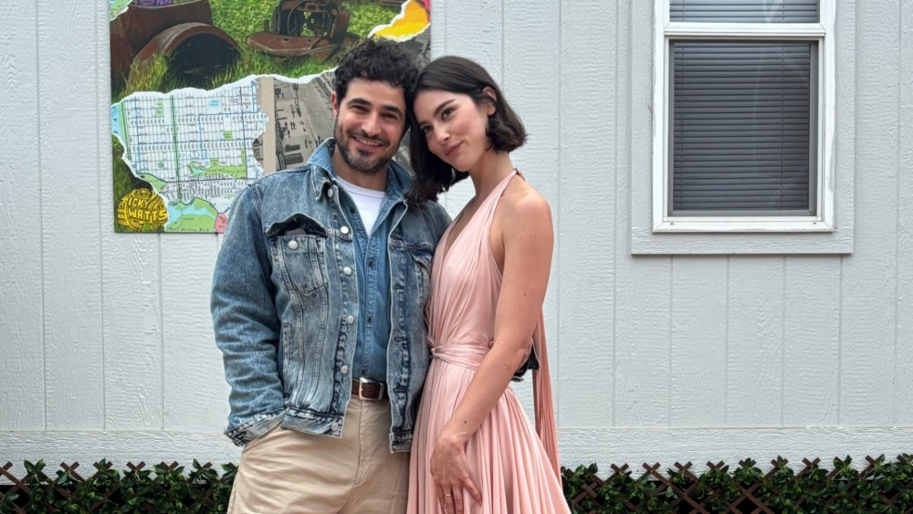 Gap Inc.’s Executive Vice President and Creative Director Zac Posen, left, and Gracie Abrams at the Outside Lands Music Festival on Aug. 9, 2025 in San Francisco, Calif.