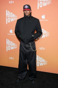 Jordan Clarkson at A24's "Highest 2 Lowest" New York Premiere held at the Brooklyn Academy of Music Harvey Theater on August 11, 2025 in Brooklyn, New York.