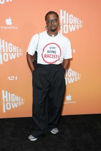 Chester Algernal Gordon at A24's "Highest 2 Lowest" New York Premiere held at the Brooklyn Academy of Music Harvey Theater on August 11, 2025 in Brooklyn, New York.