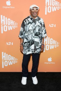Spike Lee at A24's "Highest 2 Lowest" New York Premiere held at the Brooklyn Academy of Music Harvey Theater on August 11, 2025 in Brooklyn, New York.