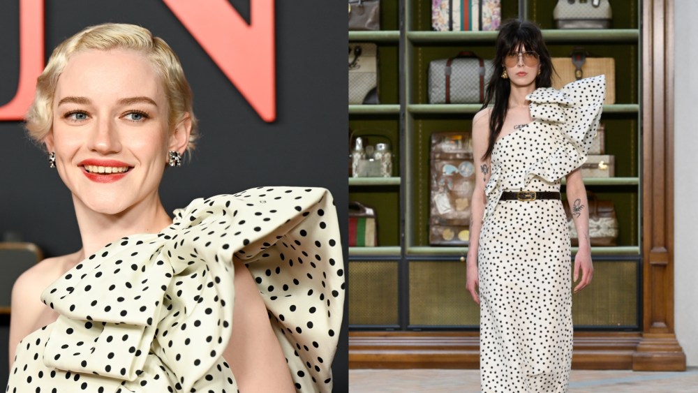 Julia Garner at the "Weapons" World Premiere held at The United Theater on Broadway on July 31, 2025 in Los Angeles, California.
