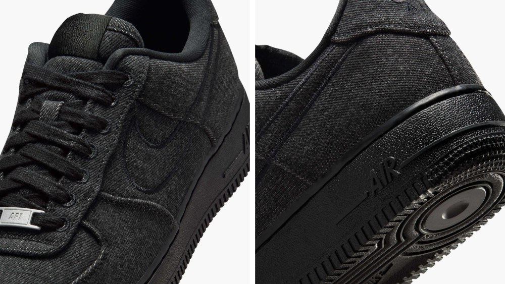 Nike Air Force 1 Low Black Denim