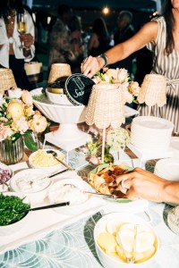 The scene at the Amazon x Saks Hamptons dinner.
