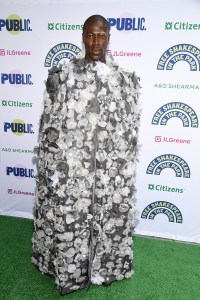 Moses Sumney at Free Shakespeare in the Park's "Twelfth Night" held at The Delacorte Theater on August 21, 2025 in New York, New York.