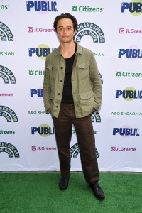Ben Ahlers at Free Shakespeare in the Park's "Twelfth Night" held at The Delacorte Theater on August 21, 2025 in New York, New York.