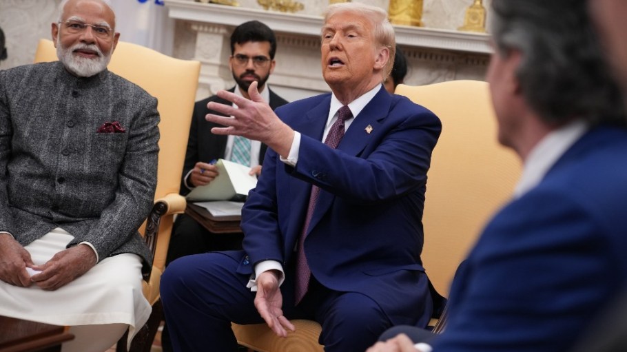 President Donald Trump and Indian Prime Minister Narendra Modi at the White House on Feb. 13.