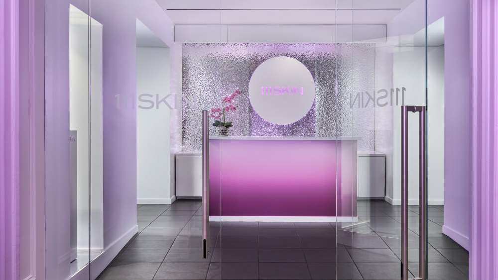 111Skin spa entryway in the Plaza Hotel