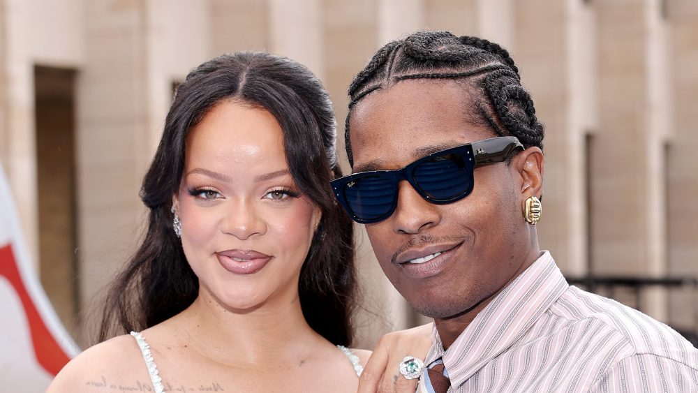 BRUSSELS, BELGIUM - JUNE 28: Rihanna and A$AP Rocky attend the Smurfs Global Premiere at Mont des Arts on June 28, 2025 in Brussels, Belgium. (Photo by Arnold Jerocki/Getty Images for Paramount Pictures)