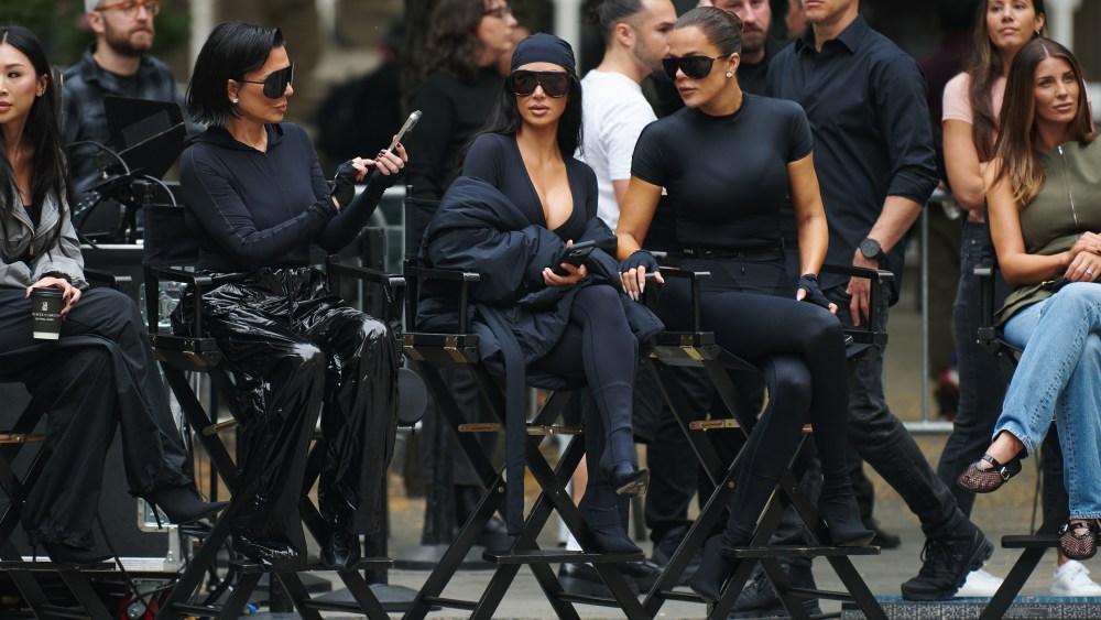 NEW YORK, NEW YORK - SEPTEMBER 24: Kris Jenner, Kim Kardashian, and Khloe Kardashian attend the NikeSKIMS "Bodies at Work" performance at the New York Public Library on September 24, 2025 in New York City. (Photo by Valerie Terranova/Getty Images)