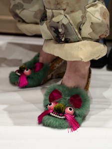 Backstage at Vivienne Westwood spring 2026 ready-to-wear show at Paris Fashion Week.