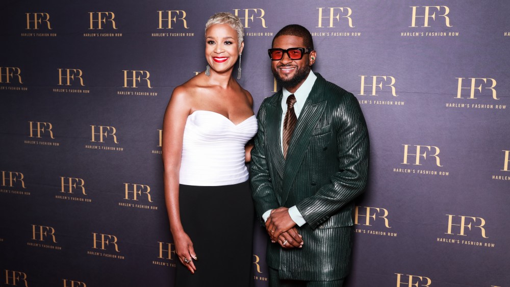 Brandice Daniel and Usher at Harlem's Fashion Row's 18th Annual Show and Style Awards.