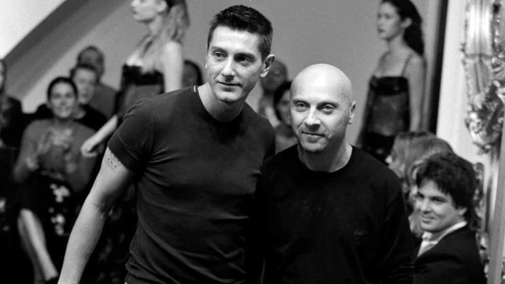 Domenico Dolce and Stefano Gabbana, 1998.