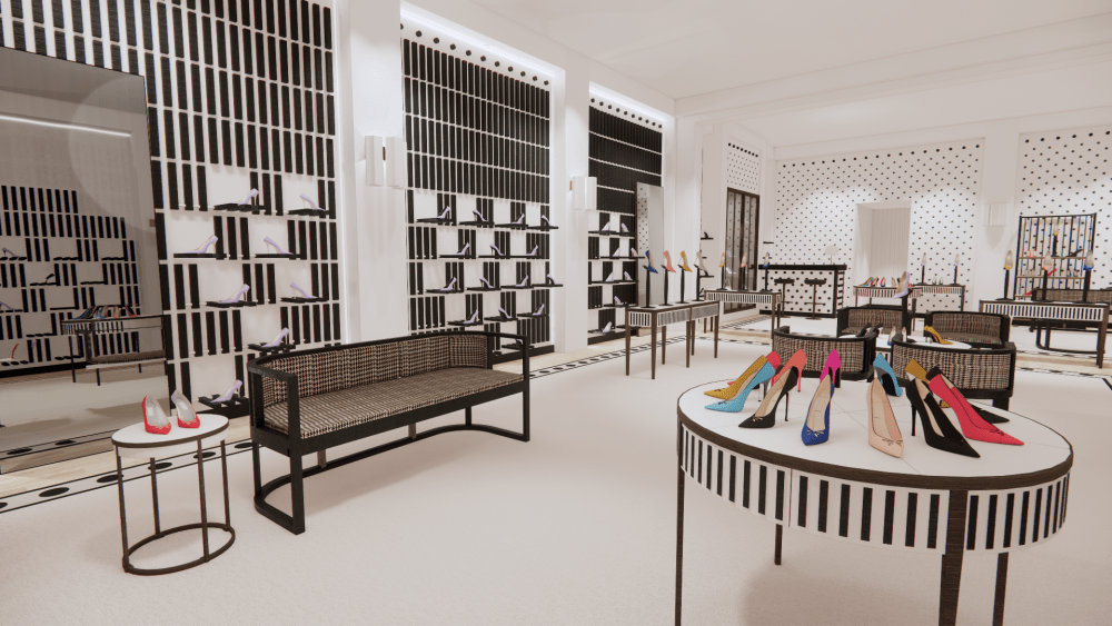 A preview of Manolo Blahnik's new boutique in the South Coast Plaza.