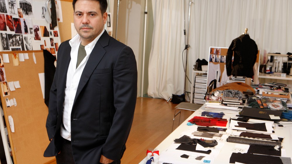 Designer Narciso Rodriguez in his New York studio, 2007.