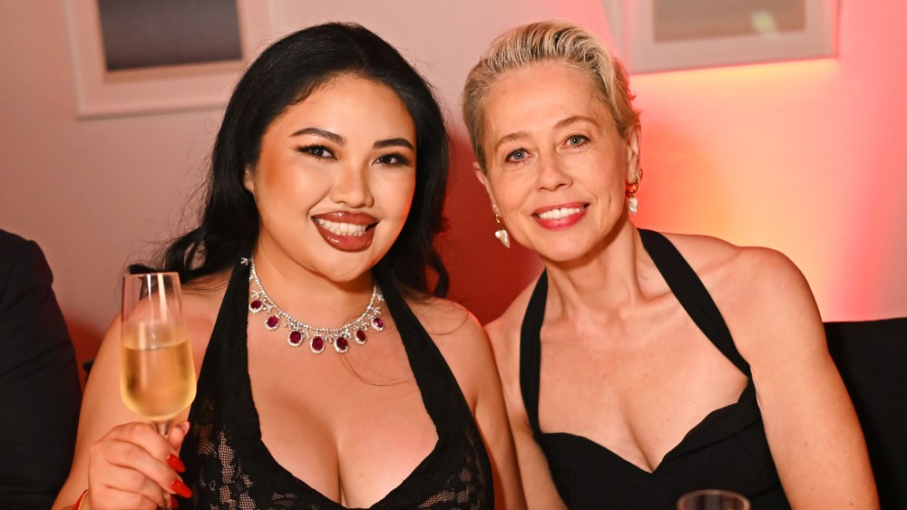 Fan Yu Shih and Lisa Armstrong at Fanbod's launch.