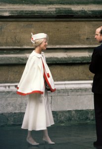 WINDSOR, UNITED KINGDOM - DECEMBER 25:  Katharine, Duchess of Kent, attends the Royal Christmas Service at St George's Chapel on December 25, 1984 in Windsor, England.  (Photo by Georges De Keerle/Getty Images)