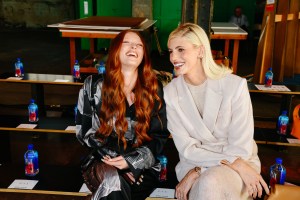Larsen Thompson and Devon Windsor at the Coach Spring 2026 Ready-to-Wear show