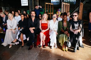 Devon Windsor, Lilly Singh, Hamish Linklater, Lily Rabe, Naomi Watts, Danai Gurira and Jordan Roth at the Coach Spring 2026 Ready-to-Wear show