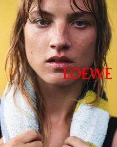 Megan Northam in the Loewe teaser campaign.