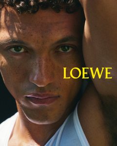 Orlando Norman in the Loewe teaser campaign.