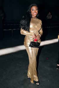 AJ Andrews at the LaQuan spring 2026 ready-to-wear show at New York Fashion Week.
