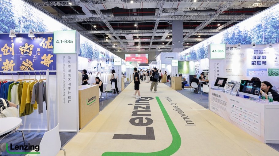 Lenzing's pavilion at Intertextile Shanghai featured 43 partners.