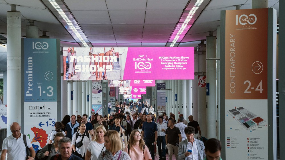 The scene at the 100th edition of the Micam footwear tradeshow in Milan