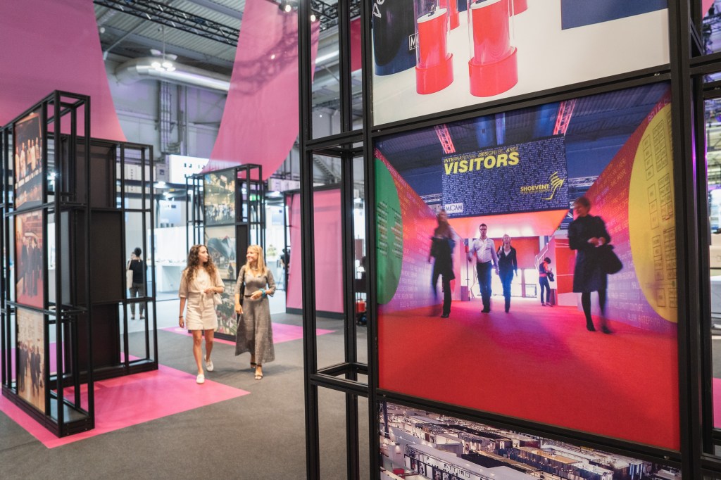 The scene at the 100th edition of the Micam footwear tradeshow in Milan