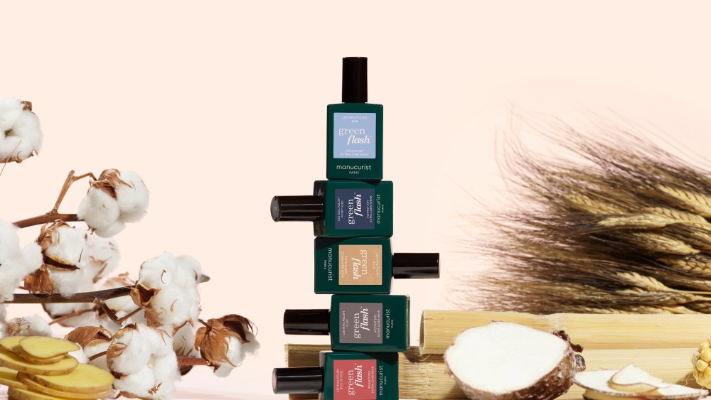 Paris-based Manucurist's hero Green Flash gel polishes.