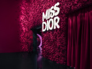 Inside the Miss Dior exhibition in Shanghai.