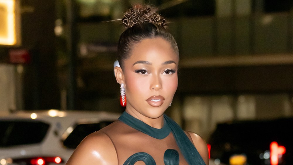 Jordyn Woods at New York Fashion Week.