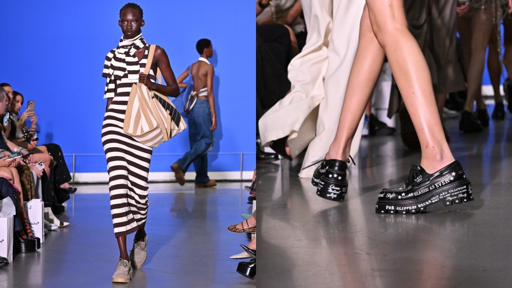 The Monse spring 2026 show presented shoes made in collaboration with Sperry.