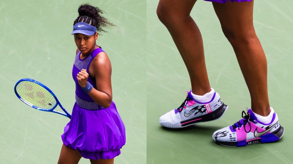 Naomi Osaka of Japan in action against Coco Gauff of the United States in the fourth round on Day 9 of the U.S. Open at USTA Billie Jean King National Tennis Center on Sept. 1, 2025 in New York City.
