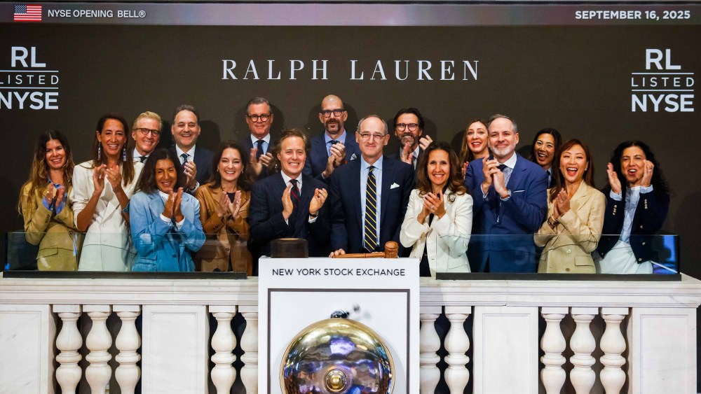 Patrice Louvet and the Ralph Laurent team at the NYSE.
