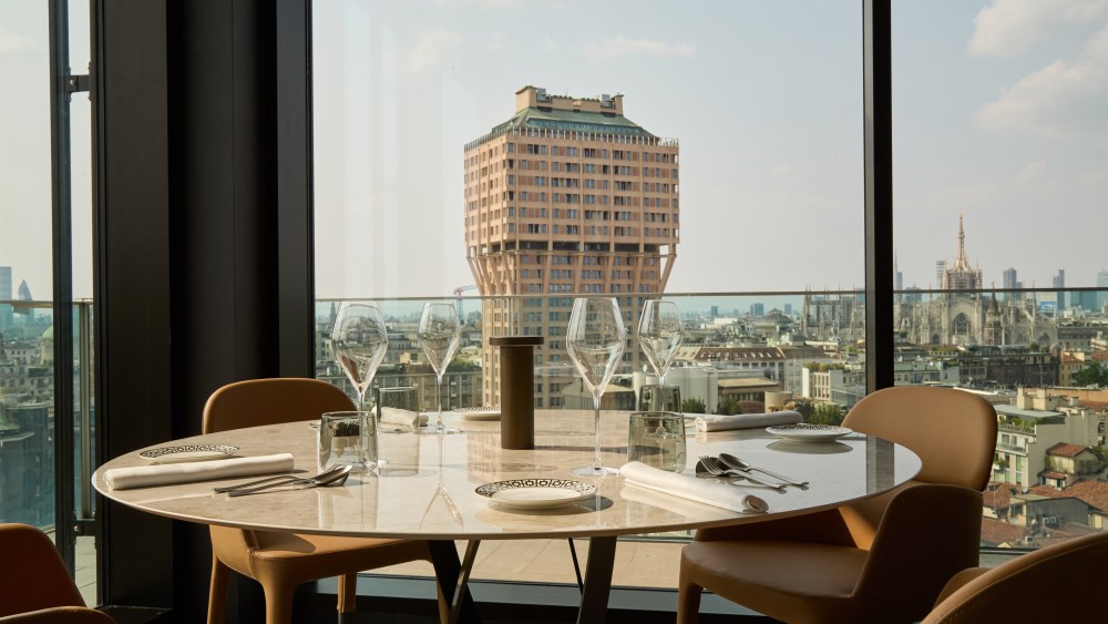The view from the Orizzonti restaurant