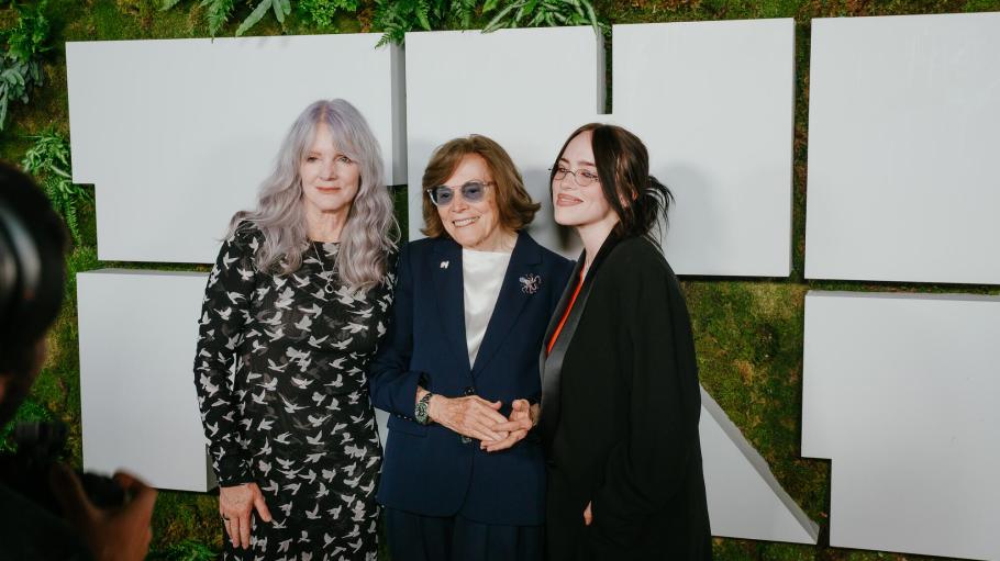 Maggie Baird, Dr. Sylvia Earle, Billie Eilish at The Inaugural NAT GALA in NY held at the Classic Car Club Manhattan on September 21, 2025 in New York, New York.