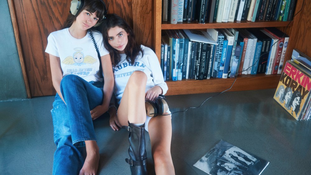 Meadow Walker and Grace Burns for Re/Done's fall 2025 campaign.
