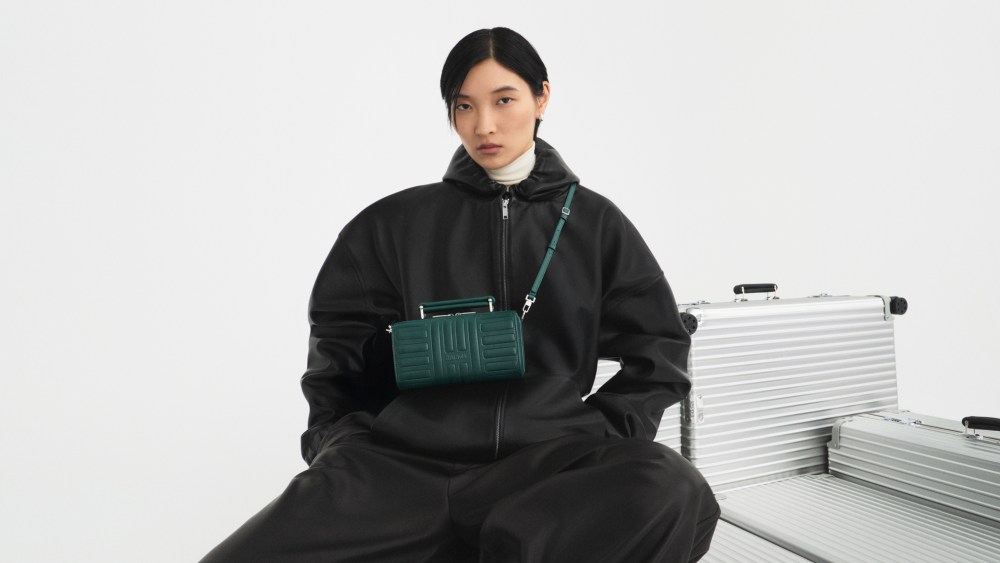 A cross-body style from Rimowa's new range of leather bags, dubbed the Groove Collection.