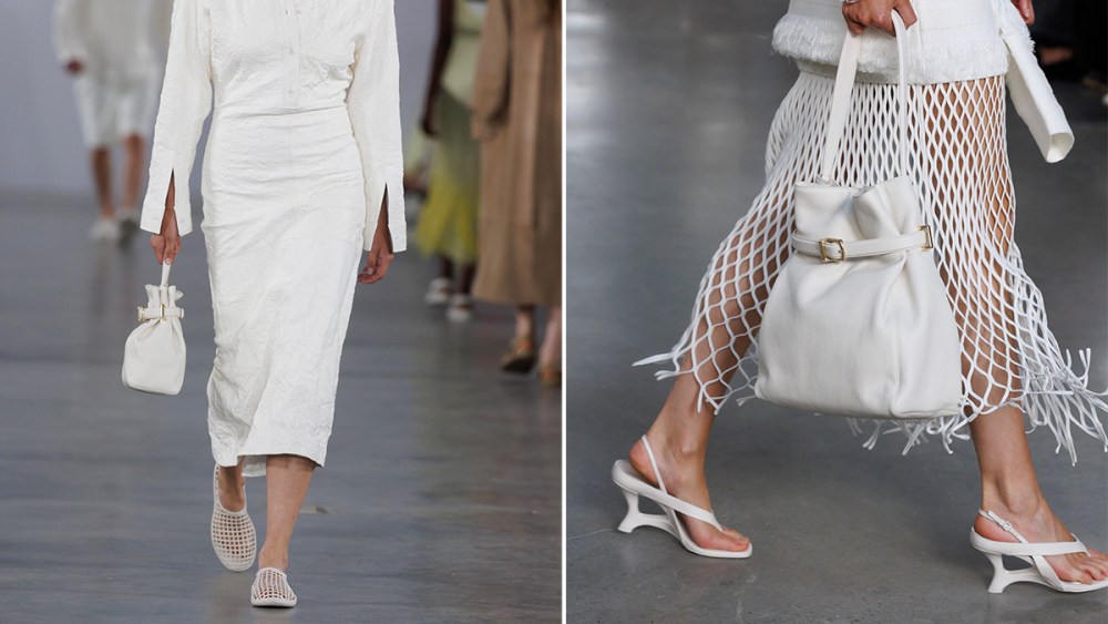 Simkhai, Caspian, water shoe, shoes, footwear, NYFW, Darya, wedge, thong sandal