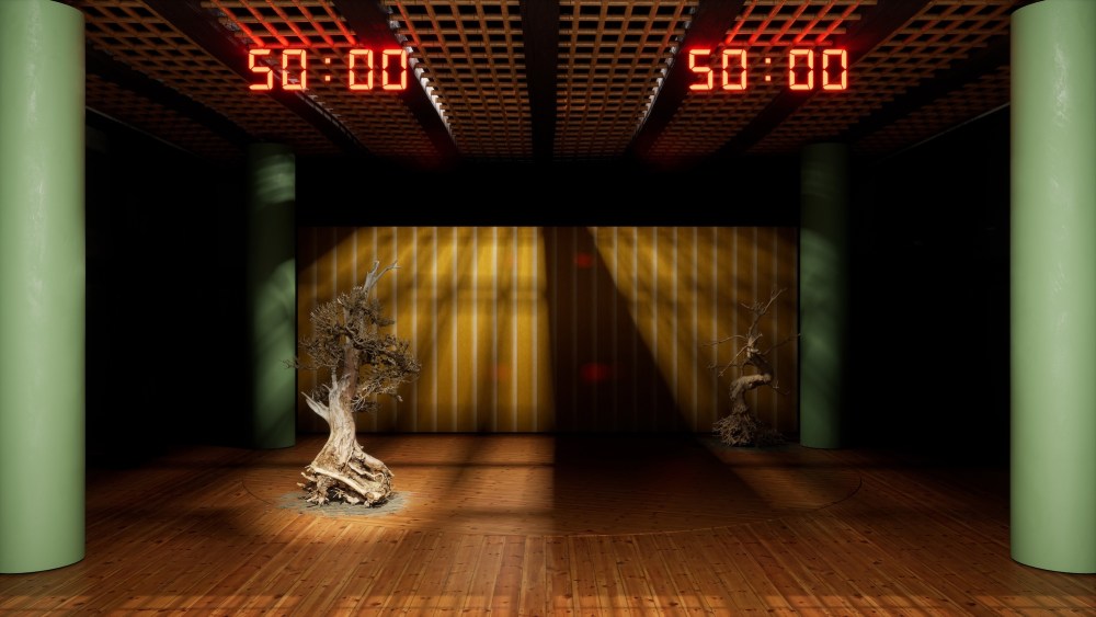 Stills from the video installations in Helen Marten's "30 Blizzards." exhibit at Art Basel Paris Public Program.