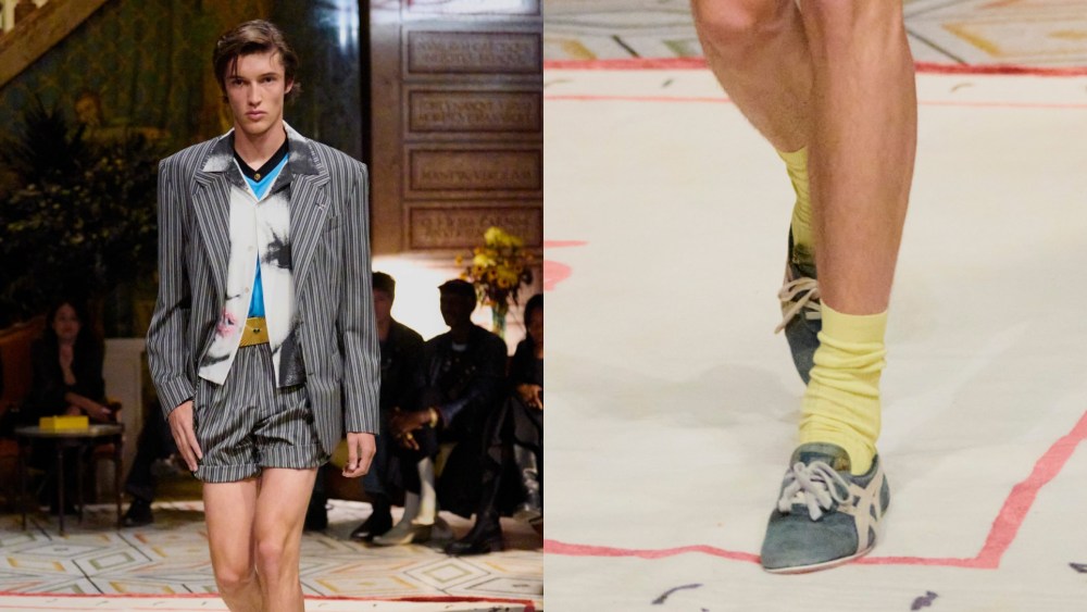 Versace x Onitsuka Tiger collaboration.